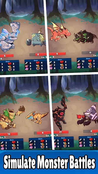 Скачать Monster RPG: AFK Idle Clicker [MOD: много денег и усиленные монстры] — скриншот 2