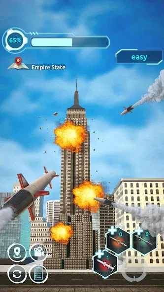 City Demolish: Rocket Smash! [MOD: безлимитные ракеты и разрушения] — Скачать бесплатно (APK) — скриншот 1