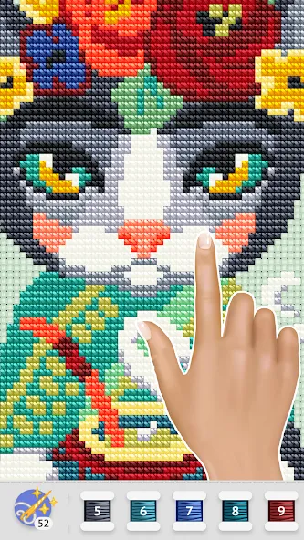 Cross Stitch Club [MOD: разблокированы все узоры и нитки] последняя версия — скриншот 3