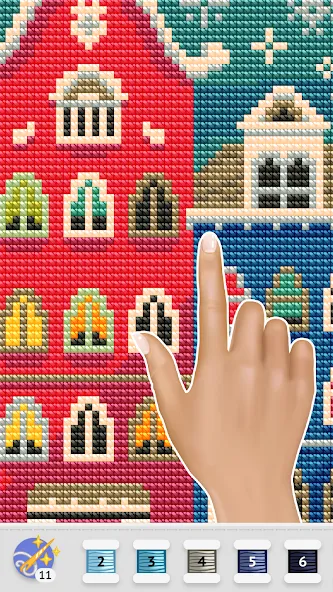 Cross Stitch Club [MOD: разблокированы все узоры и нитки] последняя версия — скриншот 5