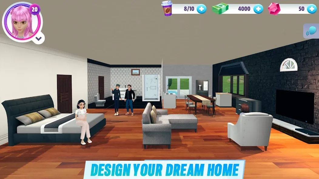 Virtual Sim Story: Home & Life [MOD: безлимитные деньги и ресурсы] — Скачать бесплатно (APK) — скриншот 2
