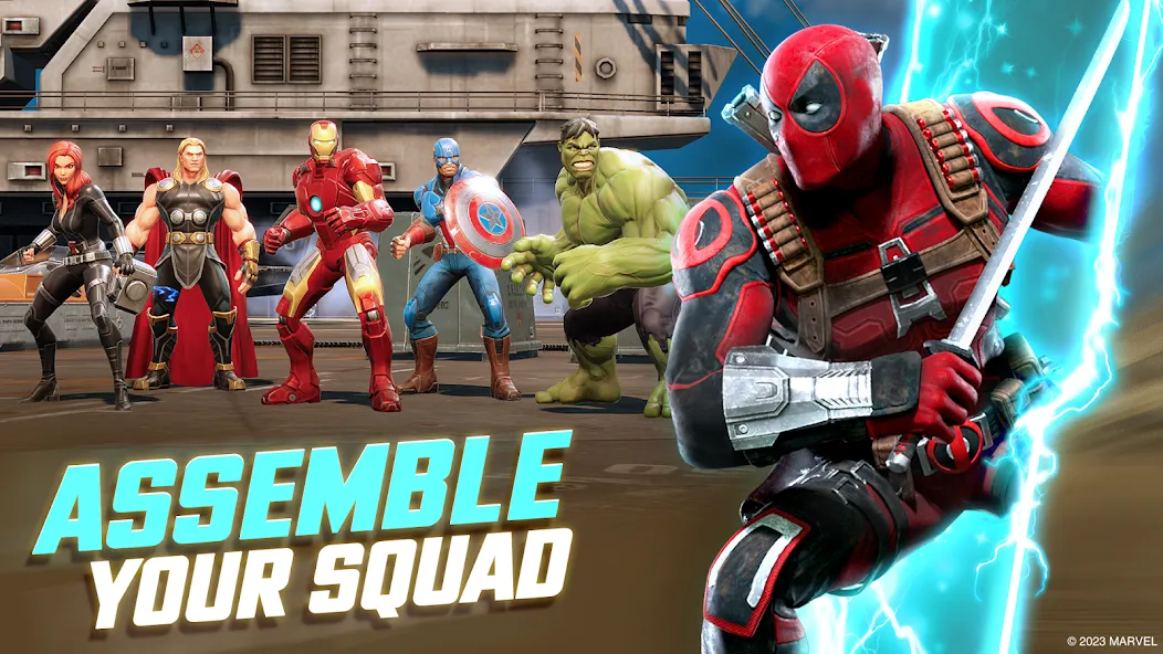 MARVEL Strike Force: Squad RPG [MOD: безлимитные ресурсы и усиленная команда] (Бесплатно / APK) — скриншот 1