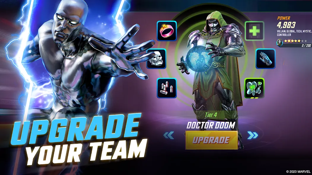 MARVEL Strike Force: Squad RPG [MOD: безлимитные ресурсы и усиленная команда] (Бесплатно / APK) — скриншот 5