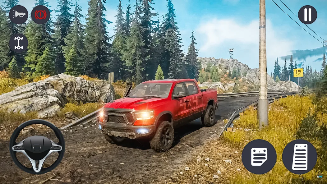 Взломанная 4x4 Jeep Offroad Car Driving [MOD: безлимитные деньги и топливо] на Андроид — скриншот 2