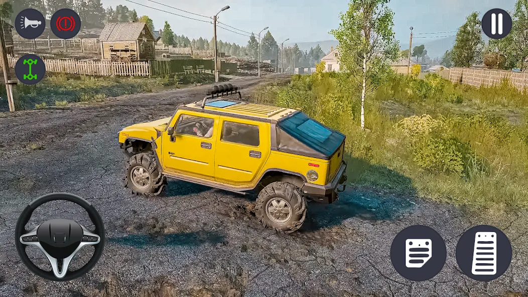 Взломанная 4x4 Jeep Offroad Car Driving [MOD: безлимитные деньги и топливо] на Андроид — скриншот 5