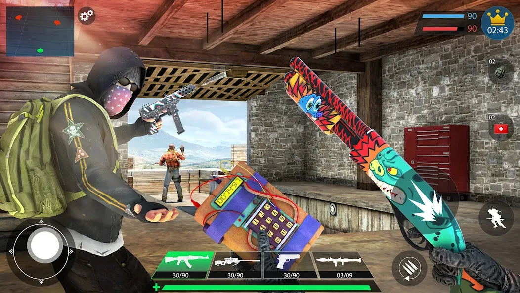 Commando Gun Shooting Games 3D [MOD: безлимитные патроны и здоровье] последняя версия — скриншот 5