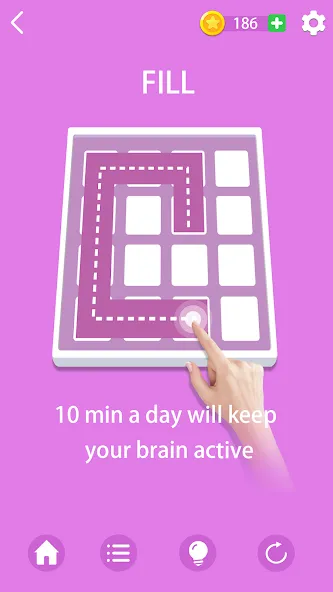 Взломанная Brain Plus - Keep brain active [MOD: много подсказок и жизней] на Андроид — скриншот 5
