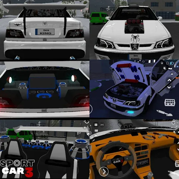 Взломанная Sport car 3 : Taxi & Police - [MOD: безлимитные деньги и топливо] на Андроид — скриншот 1