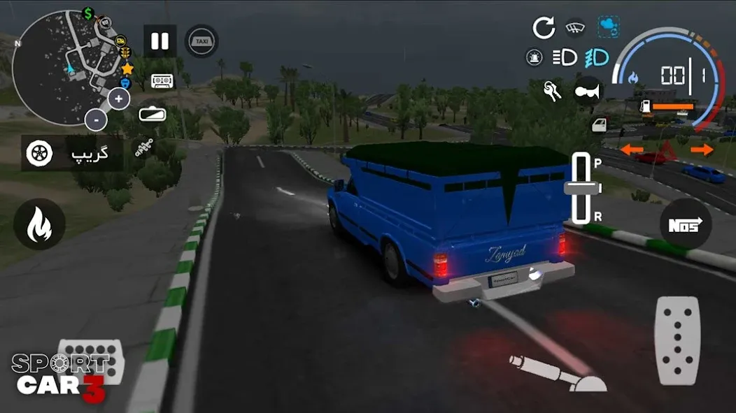 Взломанная Sport car 3 : Taxi & Police - [MOD: безлимитные деньги и топливо] на Андроид — скриншот 2