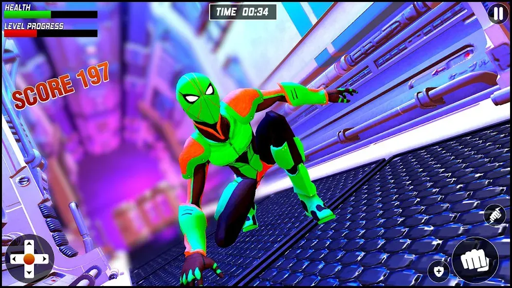 Скачать взлом Strange Robot Spider hero Game [MOD: неограниченные деньги и все уровни] — скриншот 2