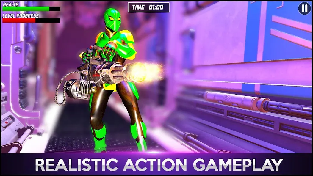 Скачать взлом Strange Robot Spider hero Game [MOD: неограниченные деньги и все уровни] — скриншот 4