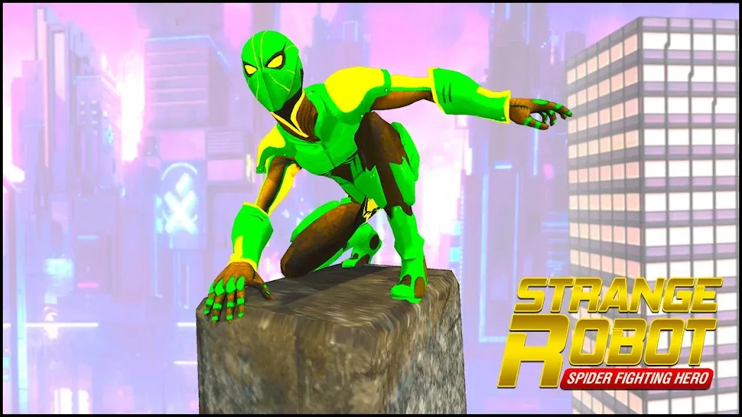 Скачать взлом Strange Robot Spider hero Game [MOD: неограниченные деньги и все уровни] — скриншот 5