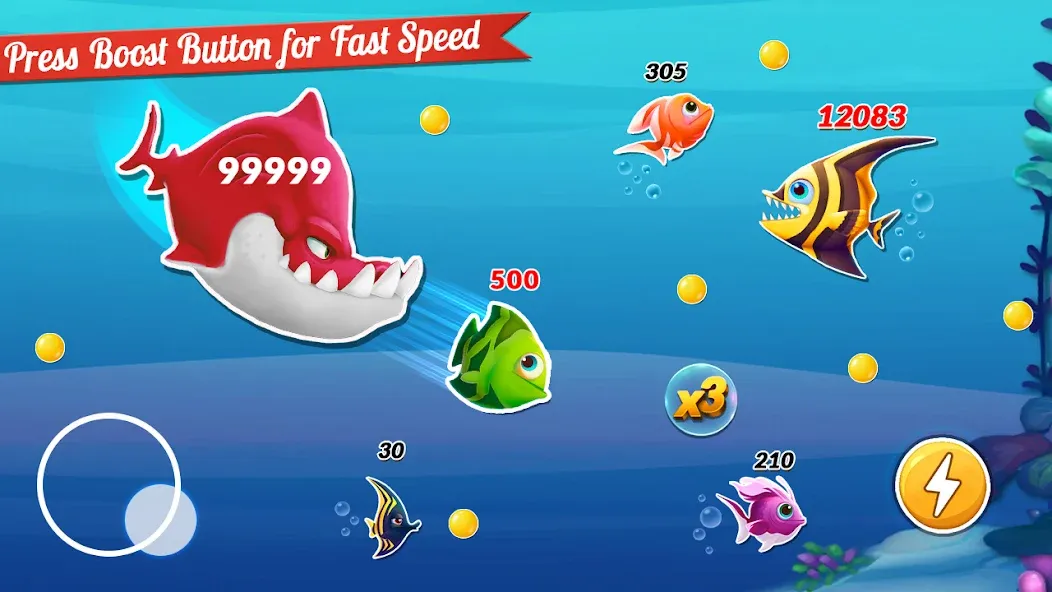 Fish.IO Fish Games Shark Games [MOD: безлимитные монеты и алмазы] (Бесплатно / APK) — скриншот 1