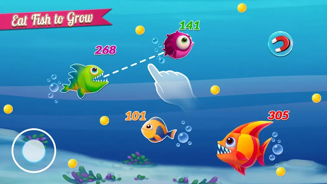 Fish.IO Fish Games Shark Games [MOD: безлимитные монеты и алмазы] (Бесплатно / APK) — скриншот 5