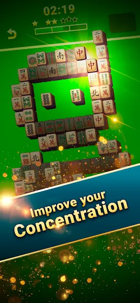 Взломанная Mahjong Smash Majong Solitaire [MOD: безлимитные подсказки и открыты все уровни] на Андроид — скриншот 1