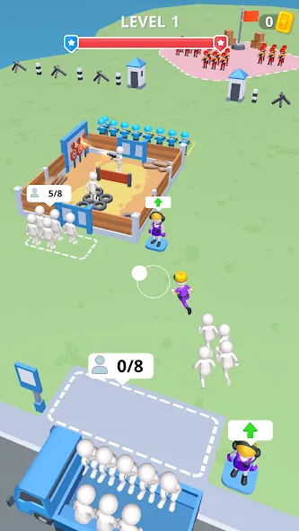 Army War Camp—Battle Game [MOD: безлимитные ресурсы и усиленная армия] (Бесплатно / APK) — скриншот 1
