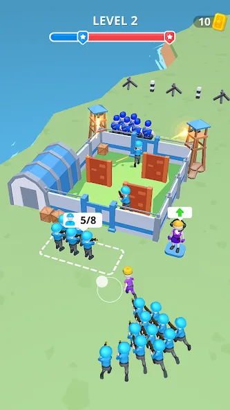 Army War Camp—Battle Game [MOD: безлимитные ресурсы и усиленная армия] (Бесплатно / APK) — скриншот 2