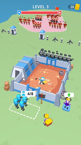 Army War Camp—Battle Game [MOD: безлимитные ресурсы и усиленная армия] (Бесплатно / APK) — скриншот 3
