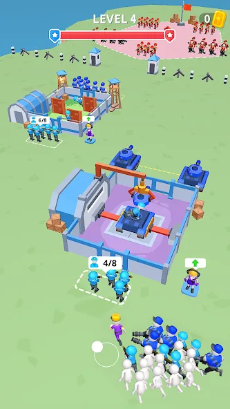 Army War Camp—Battle Game [MOD: безлимитные ресурсы и усиленная армия] (Бесплатно / APK) — скриншот 4
