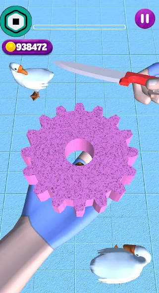 Скачать Robux Slice Soap [MOD: без рекламы и все ножи открыты] — скриншот 3