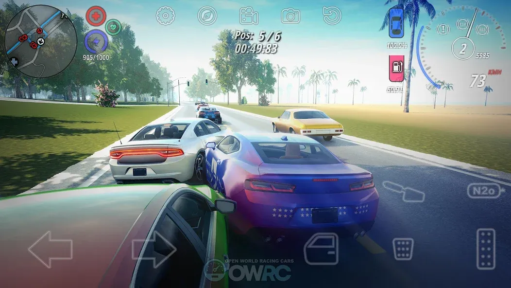 OWRC: Open World Racing Cars [MOD: безлимитные деньги и топливо] на Андроид — скриншот 2
