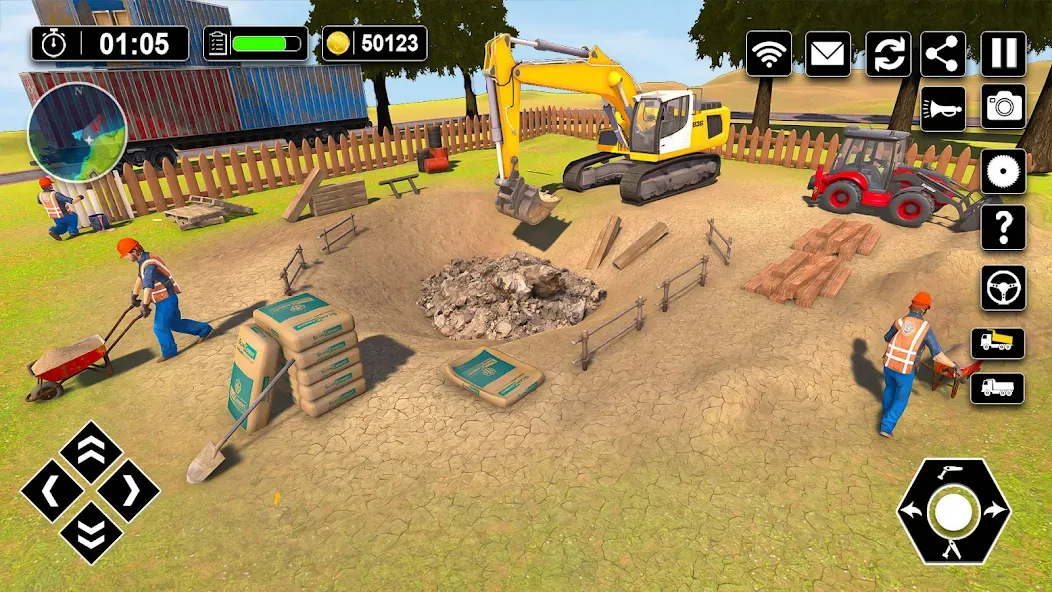 Скачать Wood House Construction Game [MOD: все материалы и ресурсы доступны] на телефон — скриншот 1