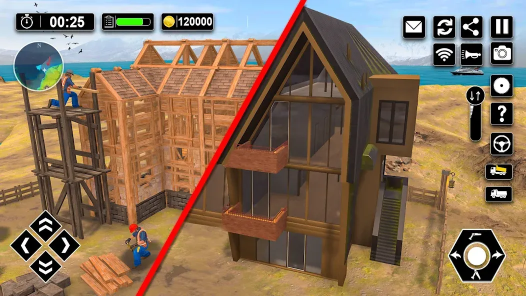 Скачать Wood House Construction Game [MOD: все материалы и ресурсы доступны] на телефон — скриншот 4