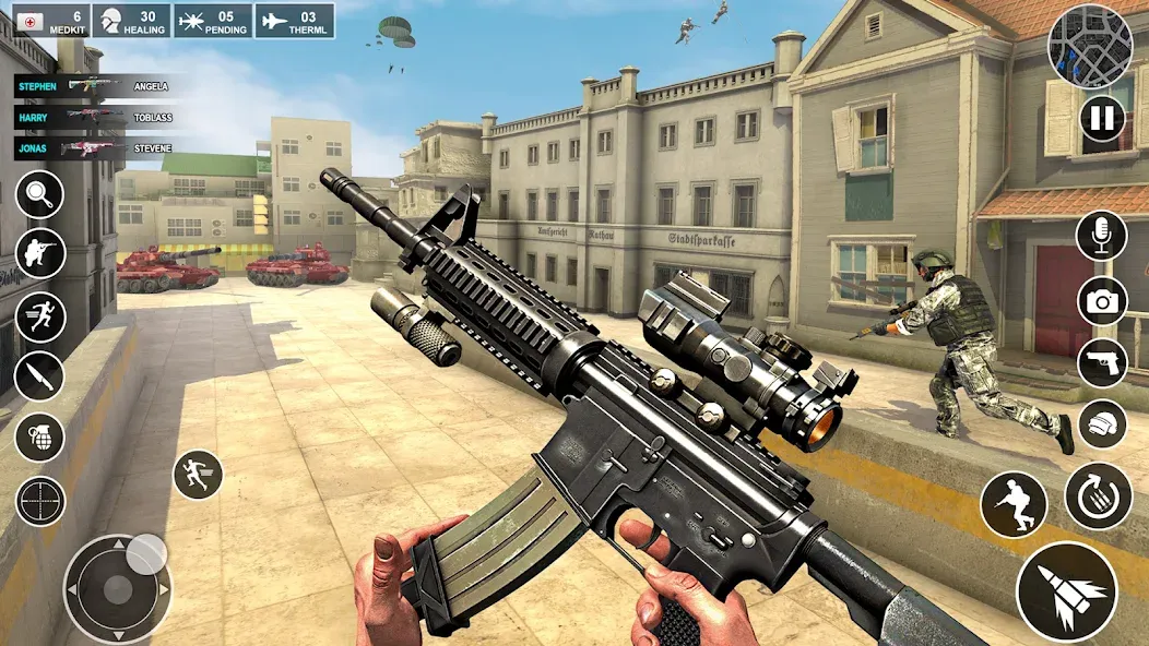 Anti Terrorist Shooting Game [MOD: безлимитные патроны и здоровье] последняя версия — скриншот 1