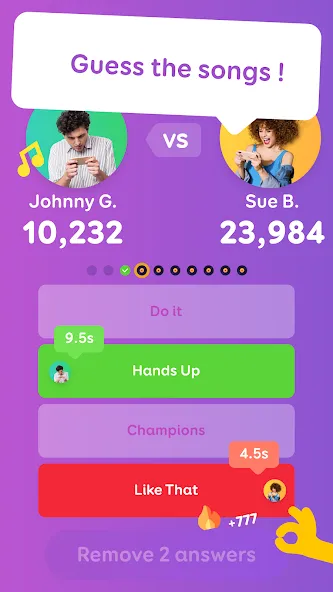 SongPop® - Guess The Song [MOD: безлимитные подсказки и песни] — Скачать бесплатно (APK) — скриншот 1
