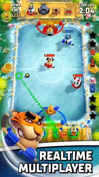 Скачать Rumble Hockey [MOD: безлимитные деньги и все карты открыты] на телефон — скриншот 1