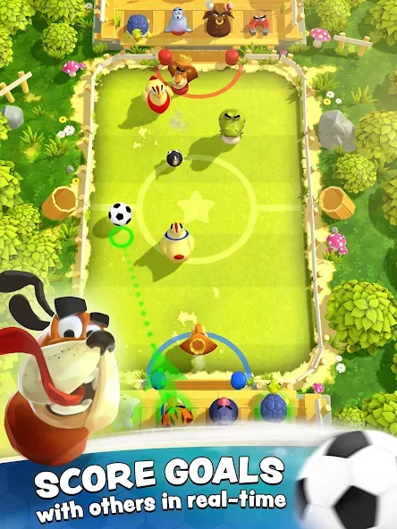 Скачать Rumble Stars Football [MOD: безлимитные монеты и усиленные игроки] — скриншот 1