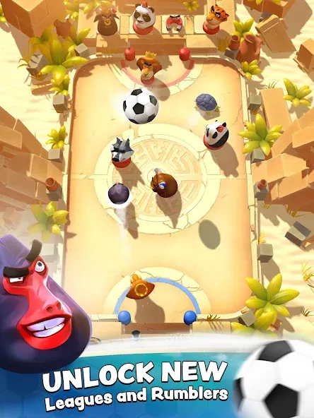 Скачать Rumble Stars Football [MOD: безлимитные монеты и усиленные игроки] — скриншот 2