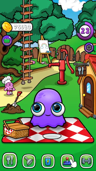 Взломанная Moy 7 - Virtual Pet Game [MOD: много монет и все питомцы] на Андроид — скриншот 1