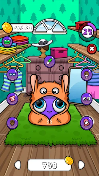 Взломанная Moy 7 - Virtual Pet Game [MOD: много монет и все питомцы] на Андроид — скриншот 4