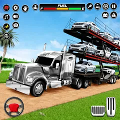 Скачать взлом Car Transporter 3d:Truck Games [MOD: безлимитные деньги и топливо]