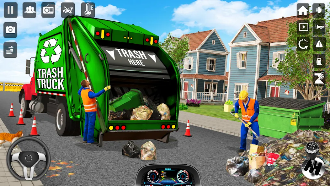 Trash Truck Games Simulator 3D [MOD: безлимитные деньги и всё открыто] последняя версия — скриншот 1
