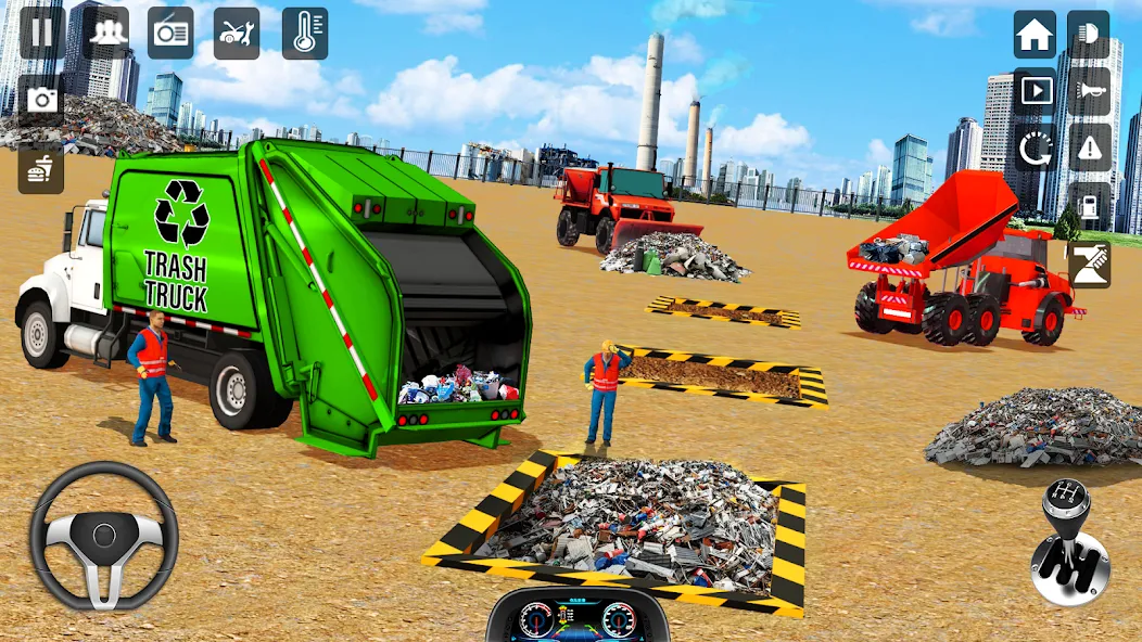 Trash Truck Games Simulator 3D [MOD: безлимитные деньги и всё открыто] последняя версия — скриншот 3