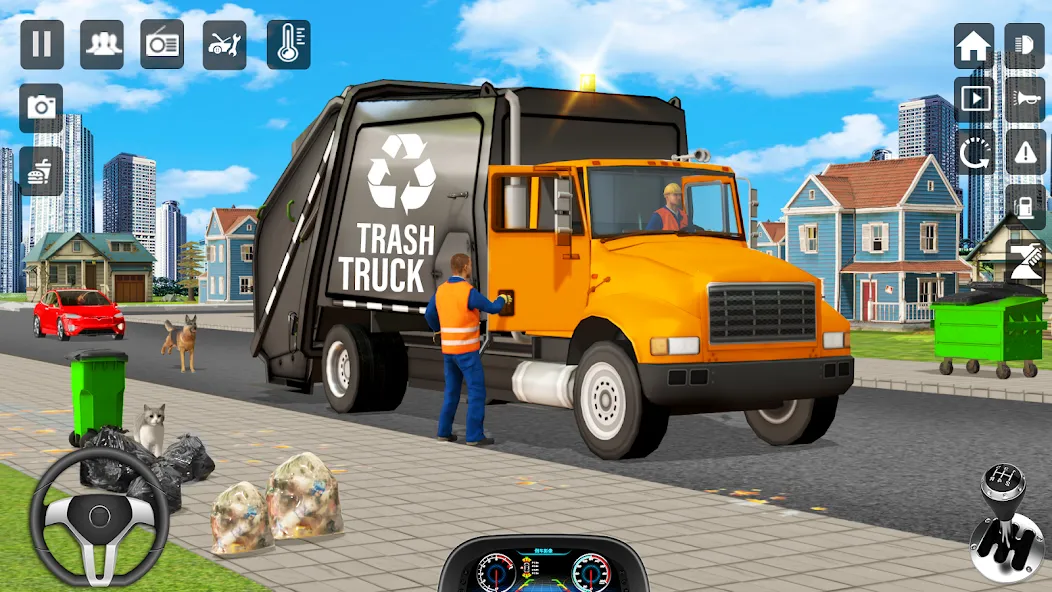Trash Truck Games Simulator 3D [MOD: безлимитные деньги и всё открыто] последняя версия — скриншот 5