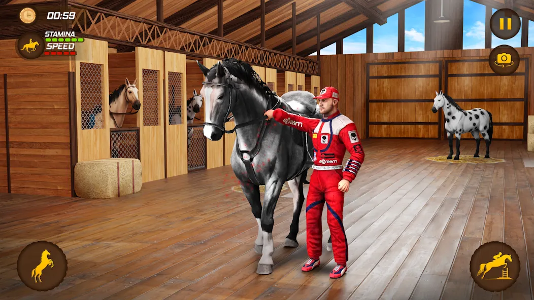 Скачать Horse Racing Game: Horse Games [MOD: безлимитные деньги и быстрые лошади] — скриншот 1