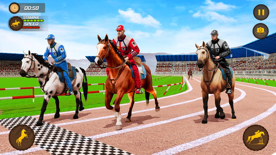 Скачать Horse Racing Game: Horse Games [MOD: безлимитные деньги и быстрые лошади] — скриншот 2