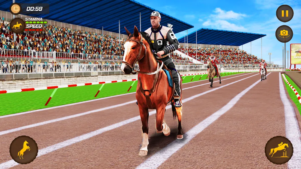 Скачать Horse Racing Game: Horse Games [MOD: безлимитные деньги и быстрые лошади] — скриншот 3