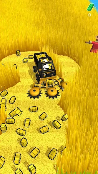 Взломанная Stone Grass: Mowing Simulator [MOD: безлимитные деньги и улучшения] на Андроид — скриншот 3