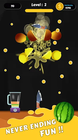 Fruit Cut Master - Crazy Slash [MOD: без рекламы и открыты все ножи] на Андроид — скриншот 4