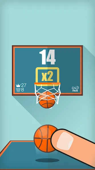 Скачать взлом Basketball FRVR - Dunk Shoot [MOD: безлимитные монеты и открытые уровни] — скриншот 5