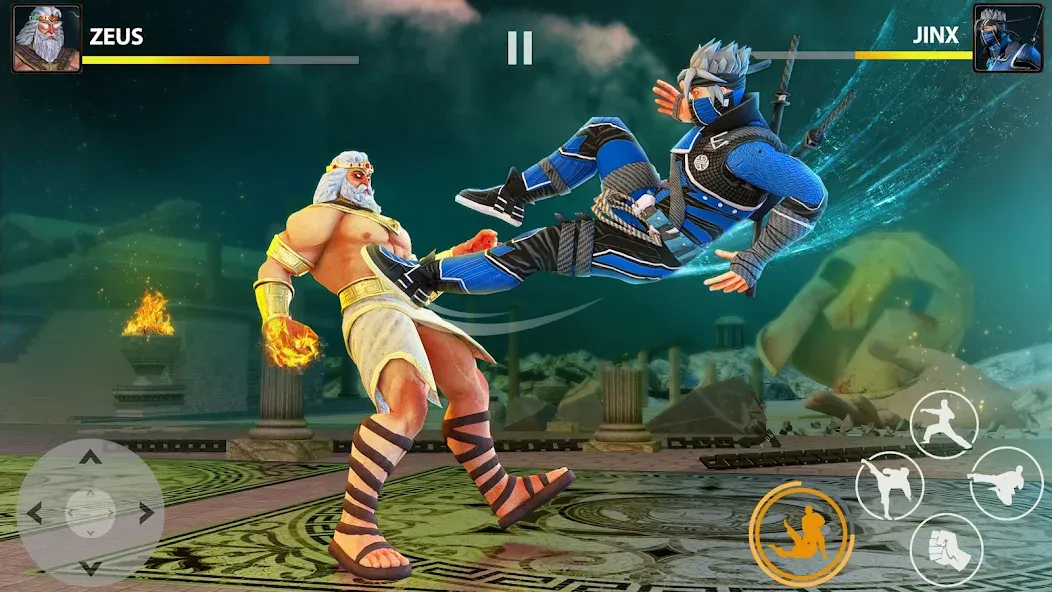 Скачать Ninja Clash: Karate Fighters [MOD: безлимитные деньги и энергия] на телефон — скриншот 4