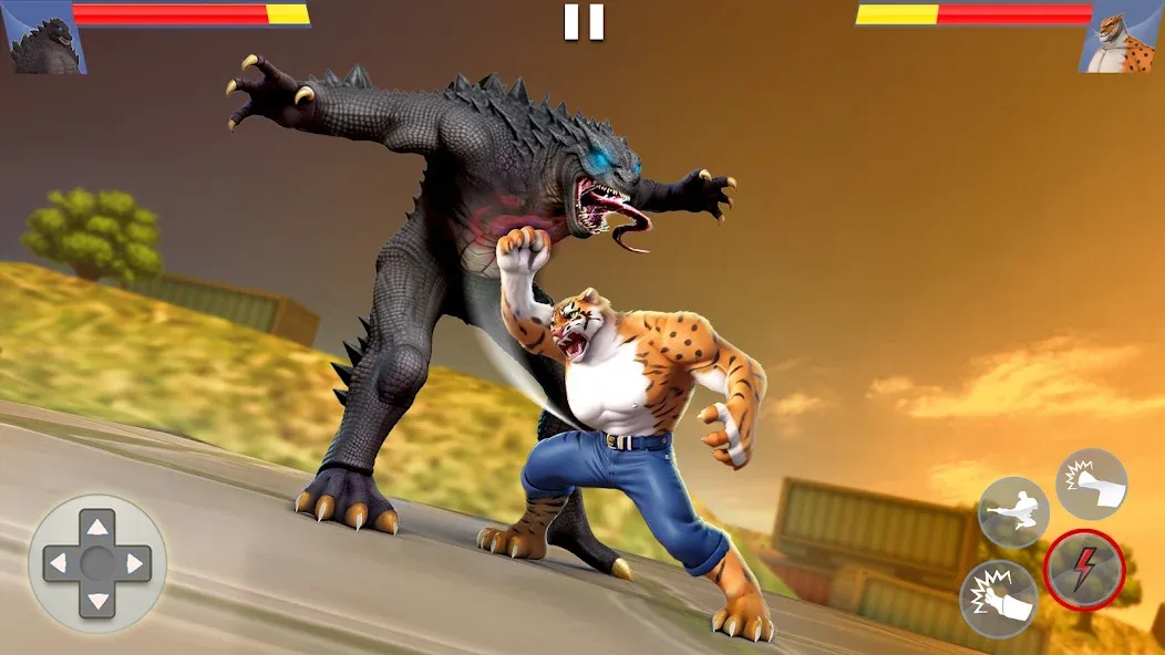 Скачать взлом Kung Fu Animal: Fighting Games [MOD: безлимитные деньги и открыты все бойцы] — скриншот 1