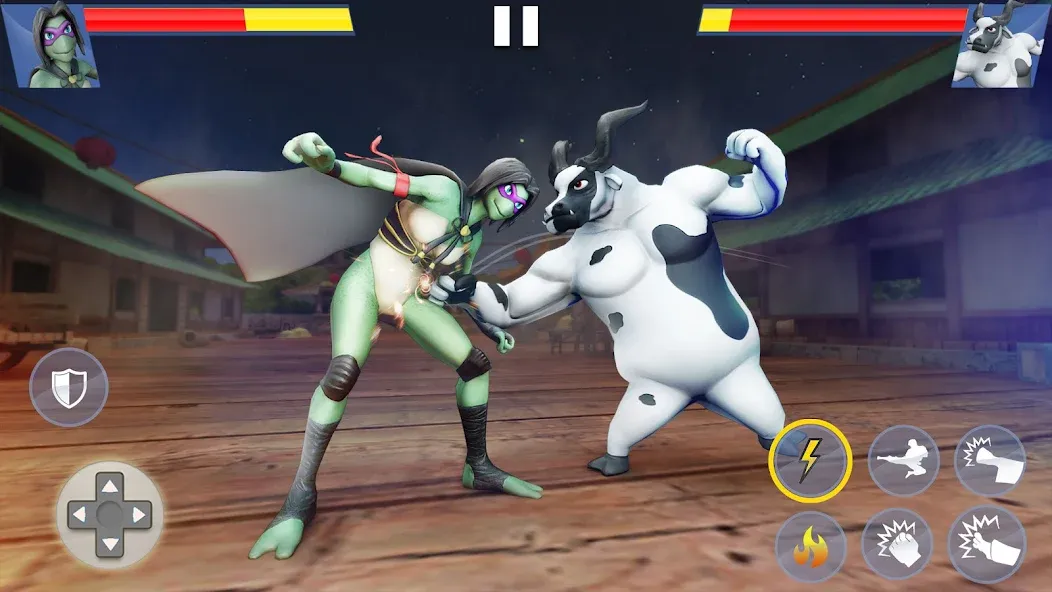 Скачать взлом Kung Fu Animal: Fighting Games [MOD: безлимитные деньги и открыты все бойцы] — скриншот 3