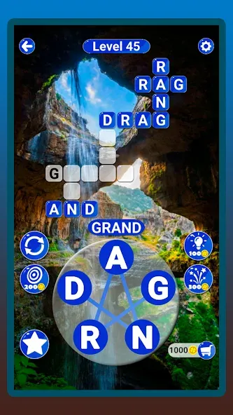 Взломанная Around the Word: Crossword Puz [MOD: безлимитные подсказки и монеты] на Андроид — скриншот 5