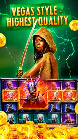 The Walking Dead Casino Slots [MOD: безлимитные монеты и бонусы] (Бесплатно / APK) — скриншот 1