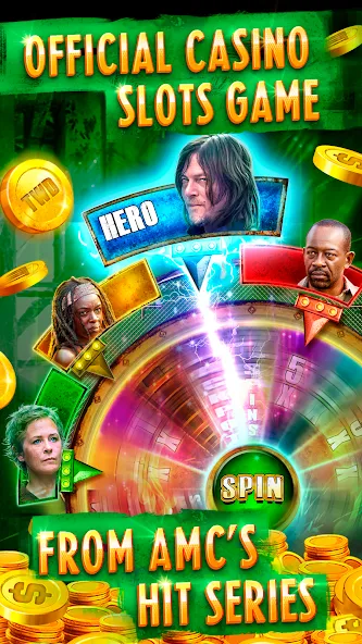 The Walking Dead Casino Slots [MOD: безлимитные монеты и бонусы] (Бесплатно / APK) — скриншот 2